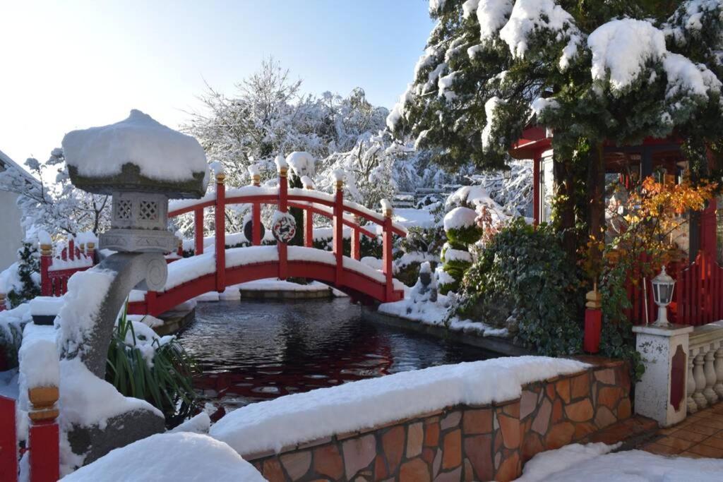Gite Au Printemps Japonais, Petit Train De La Mure, Parc Des Ecrins Pierre-Chatel المظهر الخارجي الصورة