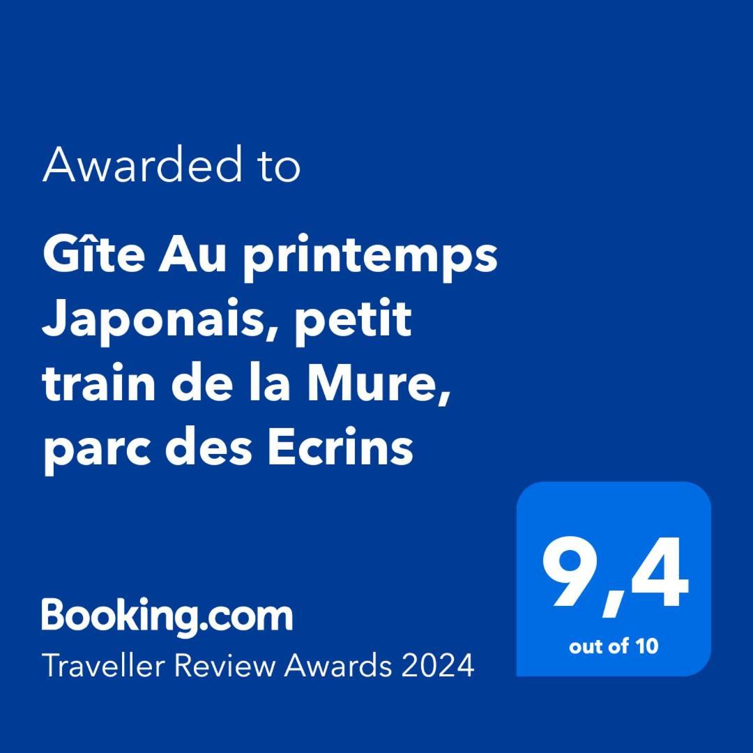 Gite Au Printemps Japonais, Petit Train De La Mure, Parc Des Ecrins Pierre-Chatel المظهر الخارجي الصورة
